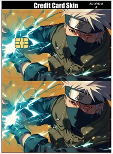 Naruto Shippuden Kakashi Hatake Tarjeta de Crédito Pegatina Inteligente Recubrimiento Pequeño Chip Débito - Imagen 1 de 4