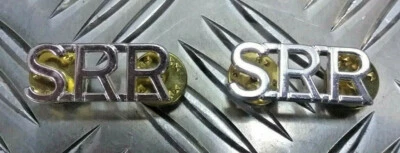 Genuine British "SRR" Special Reconnaissance Regt Shoulder Title Badges NEW