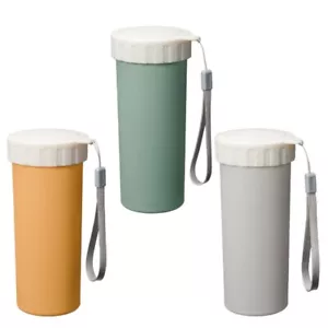 Natural material blended cafe tumbler with lid 400ml set of 3 colors - Picture 1 of 9