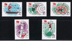 MONTREAL OLYMPIC GAMES = full set of 5 Russia 1976 Sc 4445-49 MNH - Picture 1 of 1