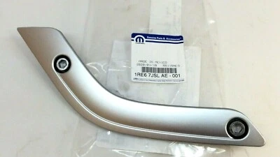 Jeep Wrangler 2011-18 puerta delantera trasera del lado del conductor plateado manija de agarre bisel de ajuste Foto 1 de 4