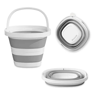 Faltbarer Eimer, 10 Liter Große Kapazität mit Tragegriff, Kunststoff-Multifun... - Bild 1 von 8