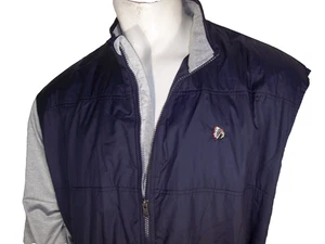 Cutter & Buck 3XL Navy/Gray Poly Full Zip Golf Jacket Tequesta Indian Logo - Picture 1 of 6