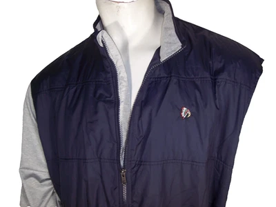 Cutter & Buck 3XL Navy/Gray Poly Full Zip Golf Jacket Tequesta Indian Logo - Image 1 of 4