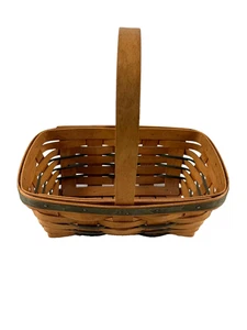 1993 Longaberger Small Heartland Chore Basket 10"L x 6"W x 4"H - Picture 1 of 3