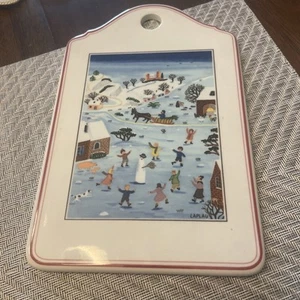VILLEROY BOCH NAIF CHRISTMAS HANGING CHEESE & CRACKER BOARD - Picture 1 of 5