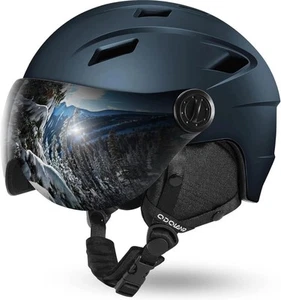 Casco de esquí y snowboard Odoland pequeño negro con gafas de esquí - Imagen 1 de 7