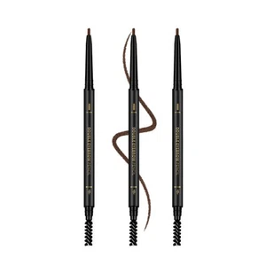 3 Pcs Waterproof Eyebrow Pencil Dark Brown, Premium Eye Brow Pencil Brn with ... - Picture 1 of 9