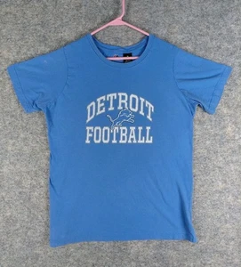 T-shirt Majestic Detroit Lions adulto media 20,5x27,5 PICCOLE MACCHIE blu - Foto 1 di 16