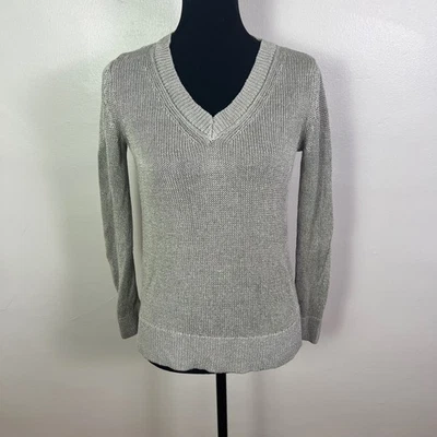 Banana Republic Womens XS Sweater V Neck Long Sleeve Knit Pullover Casual - Image 1 of 4
