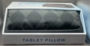 New LapGear Gray Argyle Tablet Pillow - Picture 1 of 3