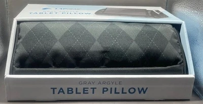 New LapGear Gray Argyle Tablet Pillow - Image 1 of 3