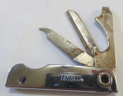 BASSETT 89 TRIM  BLADE POCKET KNIFE SCREWDRIVER/CAN OPENER NAIL FILE - Image 1 of 4