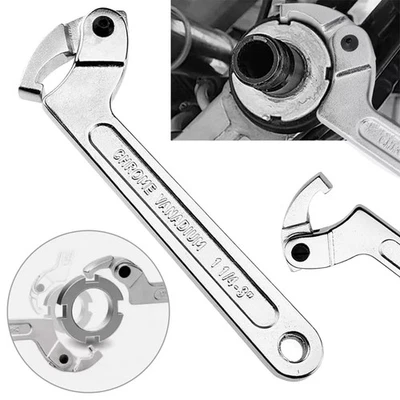 32mm-76mm Square Eng Adjustable C Hook Wrench Spanner Tool Motorcycle Suspension - Image 1 of 4