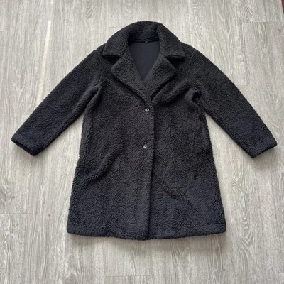 Abrigo Uniqlo Fuzzy Suave Negro Oso de Peluche Cápsula Academia Oscuro Unisex XL Foto 1 de 4