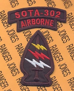 3rd Special Forces Group Airborne SFGA SOT-A 302 Ranger MI Det ~4.25" patch set - Picture 1 of 1