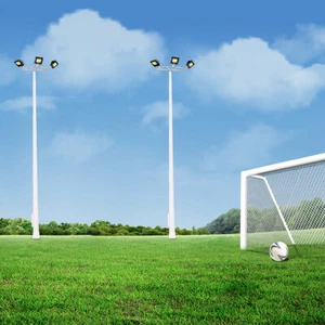 Lampione da piazza scala HO 5 pezzi 3 LED 13 cm 1:87 parco giochi lampioni LSL11 - Foto 1 di 9