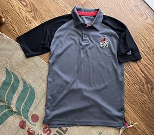 Champion Georgia Bulldog Polo Shirt Mens S Embroidered Logo Excellent Condition