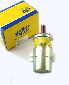 BOBINA ACCENSIONE ORIGINALE MAGNETI MARELLI BK2A FIAT 500 124 127 A112 - Foto 1 di 7