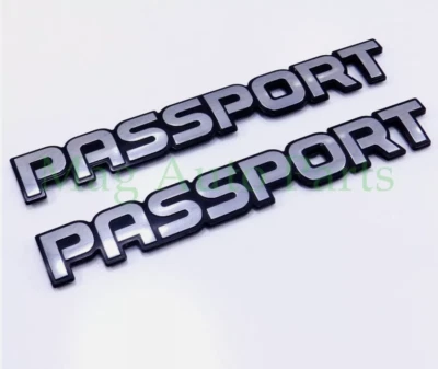 98 99 00 01 02 Honda Passport puerta script emblemas insignia placa de identificación maletero trasero 2 piezas Foto 1 de 2