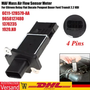 Luftmassenmesser LMM für Citroën Jumper Ford 2.2HDI 1.8 2.0 2.2 2.4 TDCI Diesel\ - Bild 1 von 22