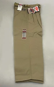 Bugle Boy Khaki Pants Boys Pants Prep School Uniform w/ Belt    Sizes: 8 - 20 - Picture 1 of 9