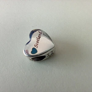 ciondolo pandora perlina scozzese amore cuore S925 ALE - Foto 1 di 4