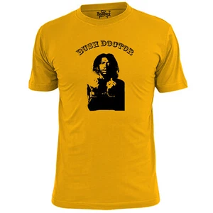 Mens Bush Doctor Silhouette T Shirt Weed Ganja Spliff Wailers Peter Tosh - Picture 1 of 2