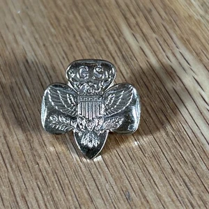 Vintage Girl Scouts Pin GS Metal Lapel Hat Uniform Pin Earlier Original - Picture 1 of 13