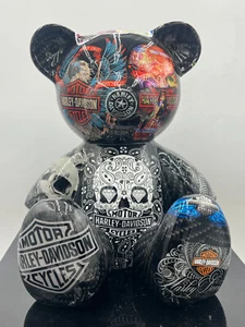 HARLEY DAVIDSON, Pop Art limitierter Teddy, Design Naor26, signiert, Nr. 8/26 - Bild 1 von 6