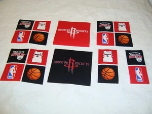 Houston Rockets Basketball NBA Cotton Fabric Iron-On Patches Appliques Emblems - Picture 1 of 1