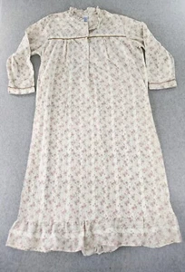 Vintage XXXL Floral Nightgown Flannel Fleece Granny Warm Tall Cottage Core 3xl - Picture 1 of 13