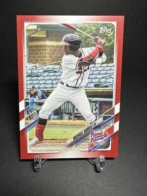 2021 Topps Pro Debut Michael Harris II Red Parallel 7/10   #PD-113 RARE - Image 1 of 3