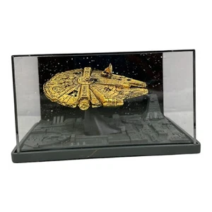 Bradford Exchange Star Wars Diorama in metallo fuso collezione Millennium Falcon certificato di autenticità - Foto 1 di 6