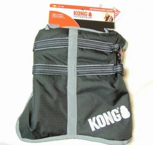 Warm Kong Dog Rip Stop Blanket Coat Jacket Sz XS black Water Resistant Fleece - Picture 1 of 4