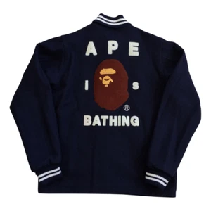 OG Ape Is Bathing Embroidered Wool Bomber Jacket - Picture 1 of 12