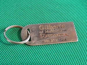Keyring Key Ring - Vintage Honda Metal Dealer Key Fob - Picture 1 of 1