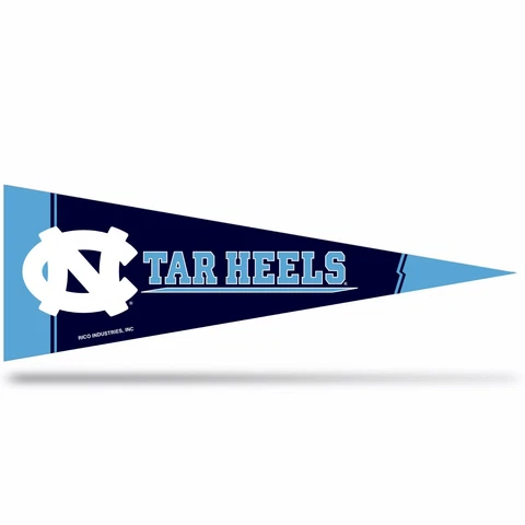 2 North Carolina Tar Heels Middleman Pennants. Felt. 14-1/2" x 5".    #944 Cover