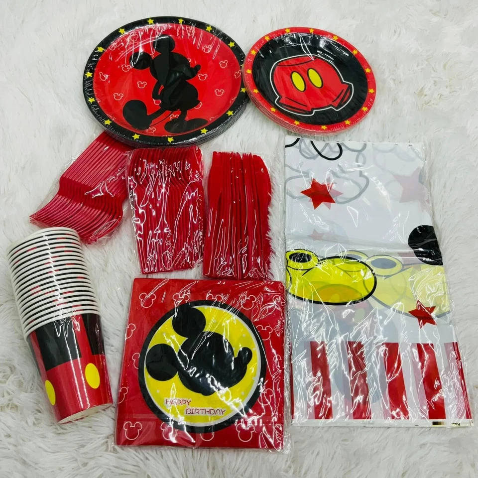 Mickey Mouse suministros de fiesta de cumpleaños Foto 1 de 1