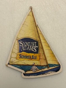 Samuel Adams Sam Cardboard Double Sided Coaster Summer Ale Sailboat Boat Shape - Picture 1 of 5
