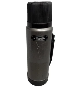 Aladdin Gray Vacuum Bottle 1 Quart Model SB950H-Made in USA - EUC - Vintage- - Picture 1 of 24