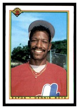 1990 Bowman #102 DENNIS BOYD Montreal Expos ~E6U