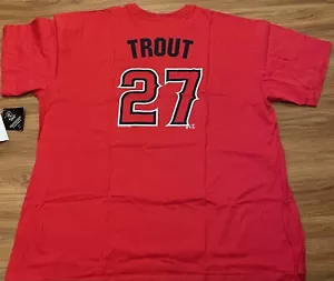 MIKE TROUT MENS 3XL Big & Tall Tee Jersey Shirt BRAND NEW WITH TAGS 3XB - Picture 1 of 2