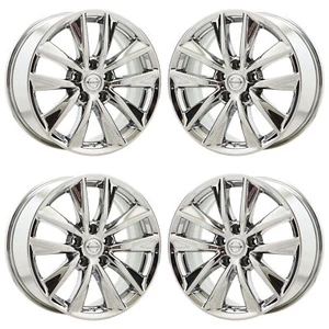 17" Infiniti Q50 Bright Chrome wheels rims Factory OEM set 73763 - Picture 1 of 8