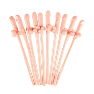 Hen Party Penis Straw Novelty Willy Straws Accessory Bride to Be Drinking Game - Picture 1 of 1