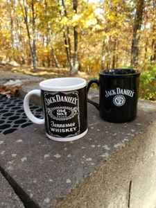 2 Jack Daniels Antiguo No. 7 tazas/tazas de café negro blanco - Imagen 1 de 4