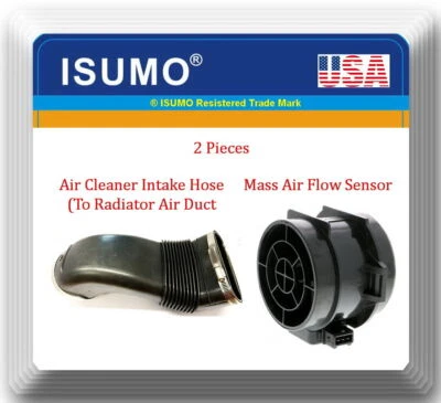 2 piezas) Manguera de admisión de aire y sensor de flujo de aire másico se adapta a: BMW X5 2001-2006 E53 L6 3,0 L Foto 1 de 4