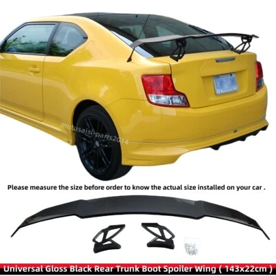For 2011-2016 Scion tC Gloss Black GT-Style Trunk Spoiler Wing 56'' Universal Foto 1 de 4
