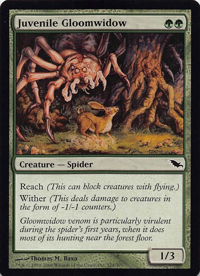 Juvenile Gloomwidow C Shadowmoor 121 NM - Image 1 of 1