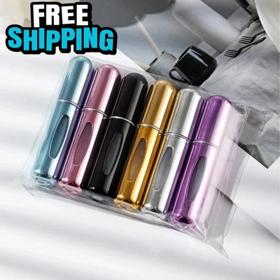 6Pcs Atomizer Refillable Perfume Atomiser Spray Bottle Aftershave Travel - 5ml - Image 1 of 4